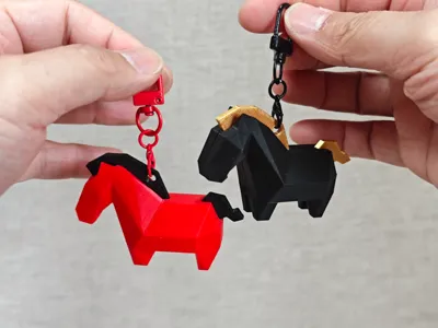Year of the Horse - Geometric Horse Pendant (Assembly Version)