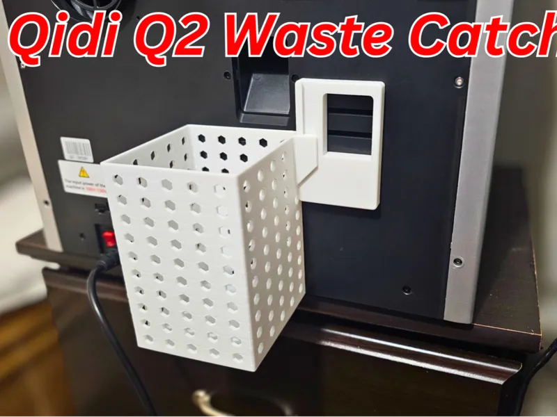 Qidi Q2 Bin Chute Catcher Removable