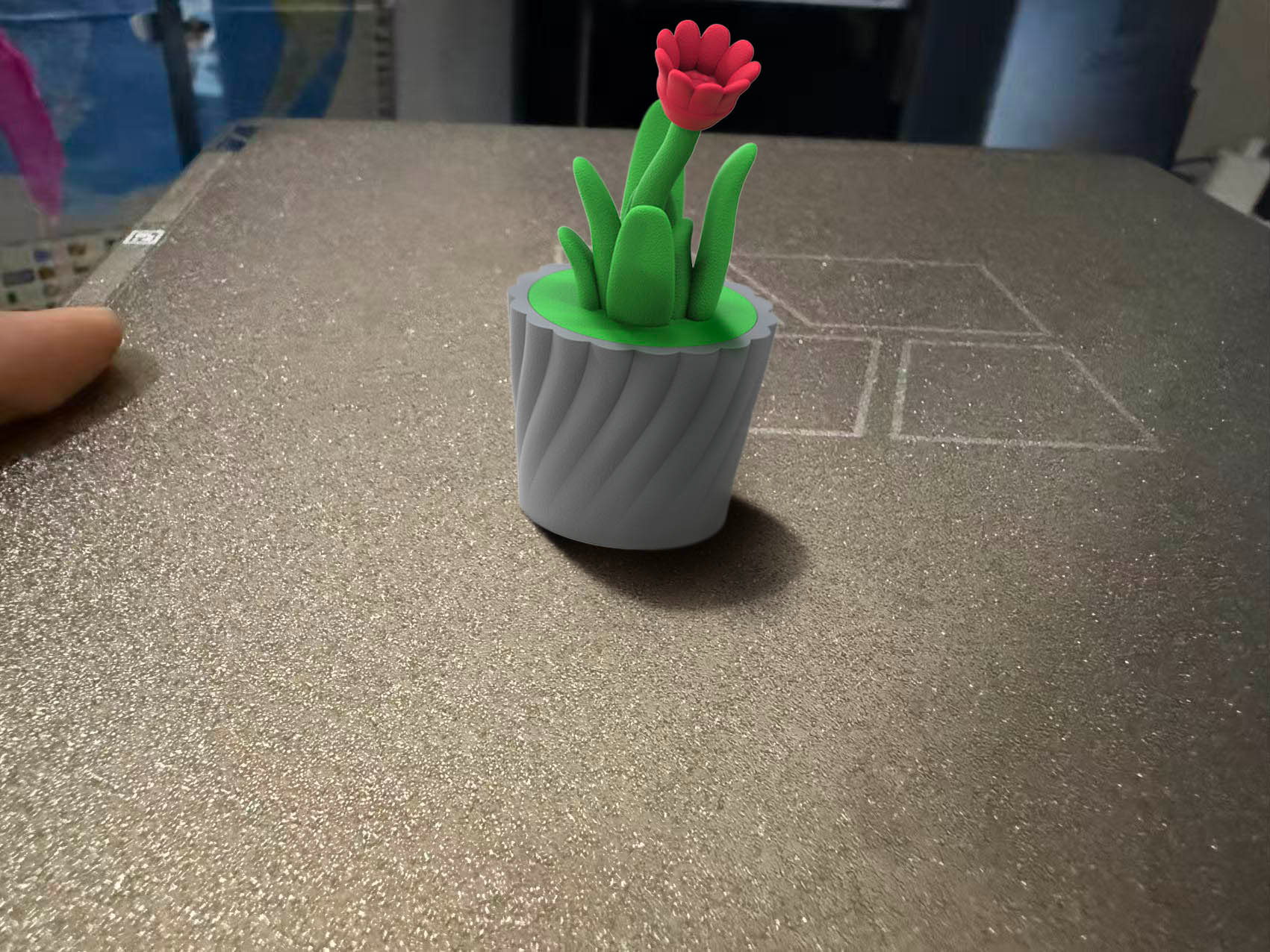 小型植物花朵模型，摆件