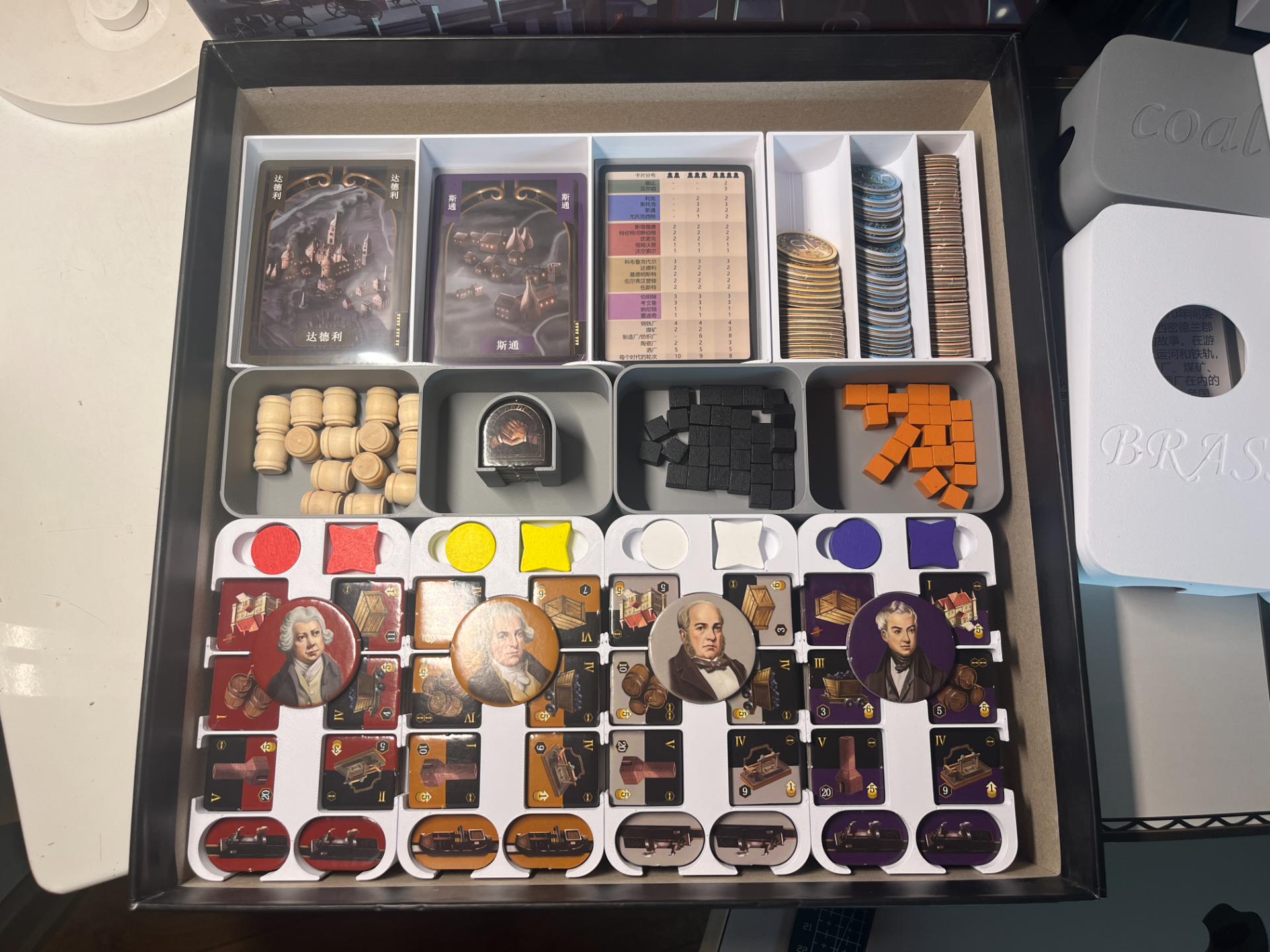 Brass: Birmingham Board Game Organizer
