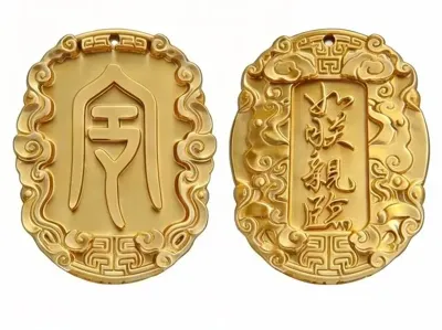 Gold medal, customizable font
