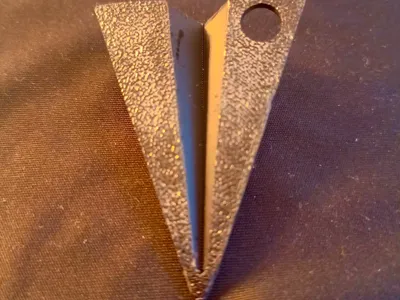 paper airplane keychain