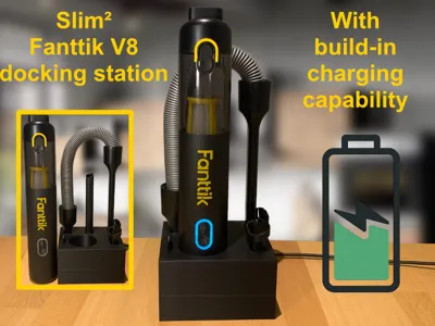 Fanttik slim V8 Docking-Station with USB- charging