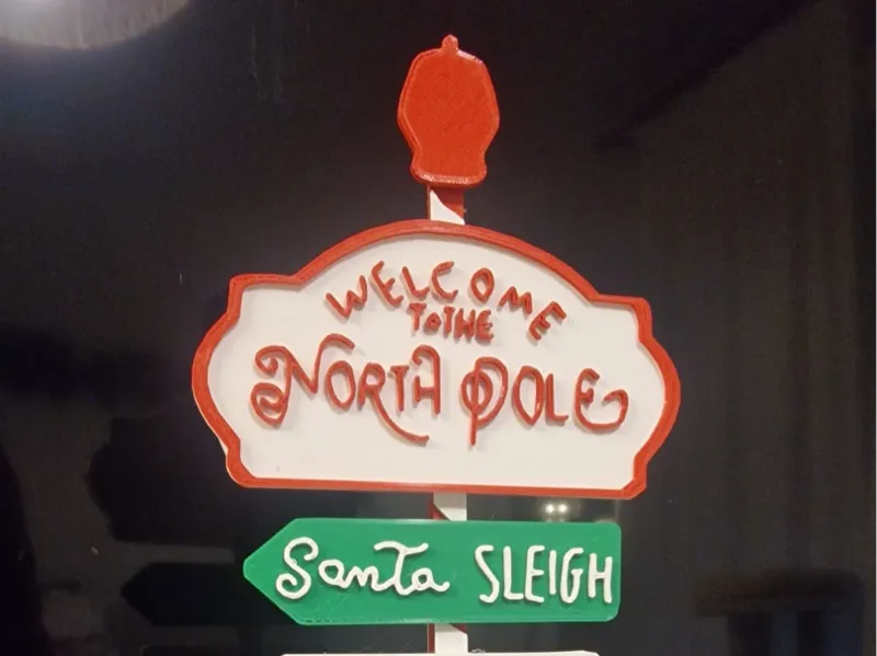 Cartel Polo Norte Navideño