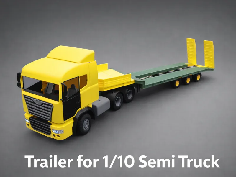 Trailer for 1/10 printed semi truck