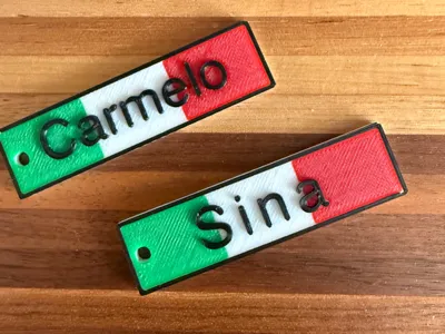 Italy Name Tag 