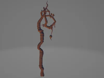 Gnarled Druid Staff
