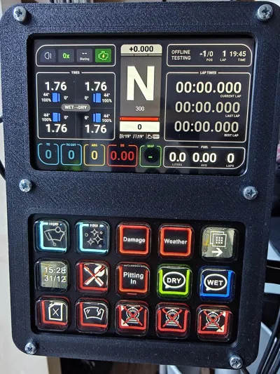 Buttonbox and Dashboard 4.3" for Simracing