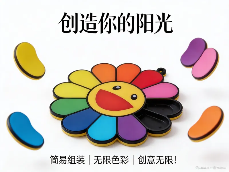 多彩可拼装太阳花— 让创意绽放每一瓣色彩！
