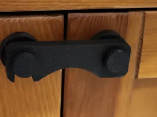 Childproofing of cabinets