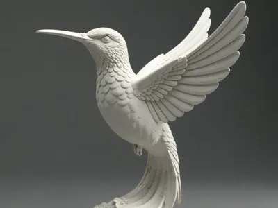humming bird statue