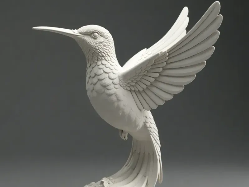 humming bird statue