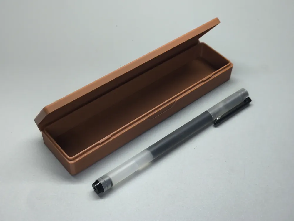 Small pencil case with a built-in ruler (Print in Place, no supports ...