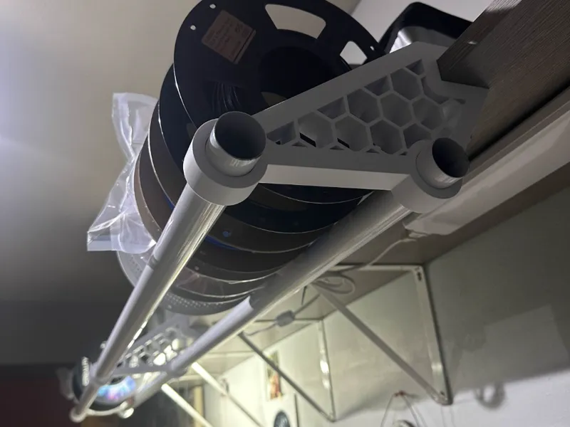 (Hang off shelf) Filament Spool rack for 1.5" Rod