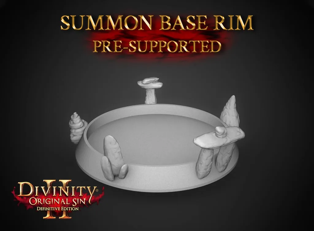 Summoning Ritual Base Summon spell base rim (for 25mm base) - Free 3D Print Model - MakerWorld