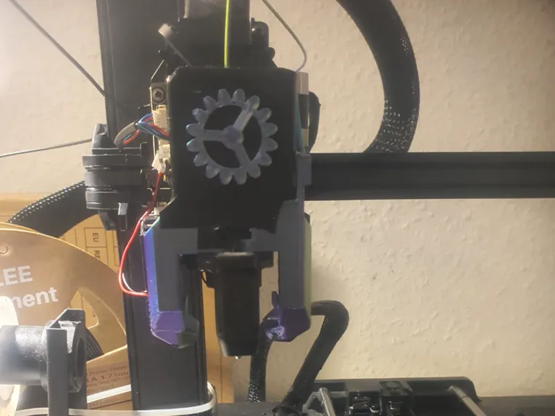 ender 3 v3 se/ke dual  fan + crtouch holder