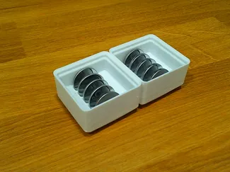 Gridfinity Coin Battery Cell box (CR2025, CR2032)