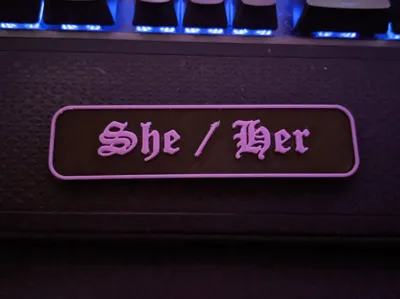 Gothic Pronoun Badges