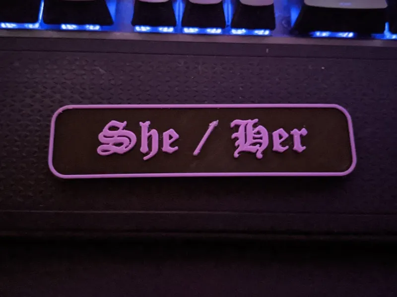 Gothic Pronoun Badges