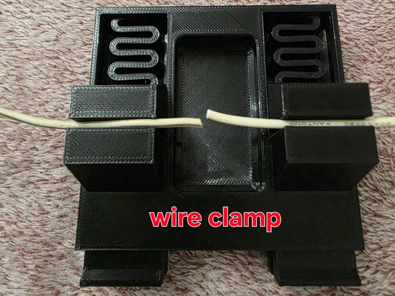 Wire Soldering Clamp (Print-in-Place, No Supports)