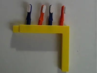 Holder for four Playmobil toothbrushes