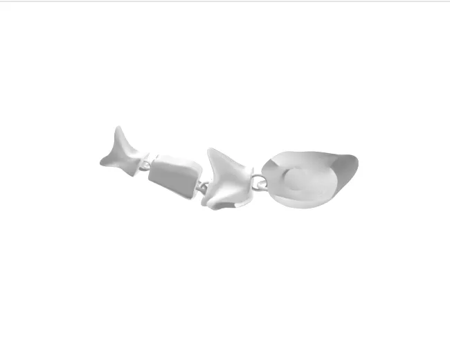 Articulated shark fidget toy