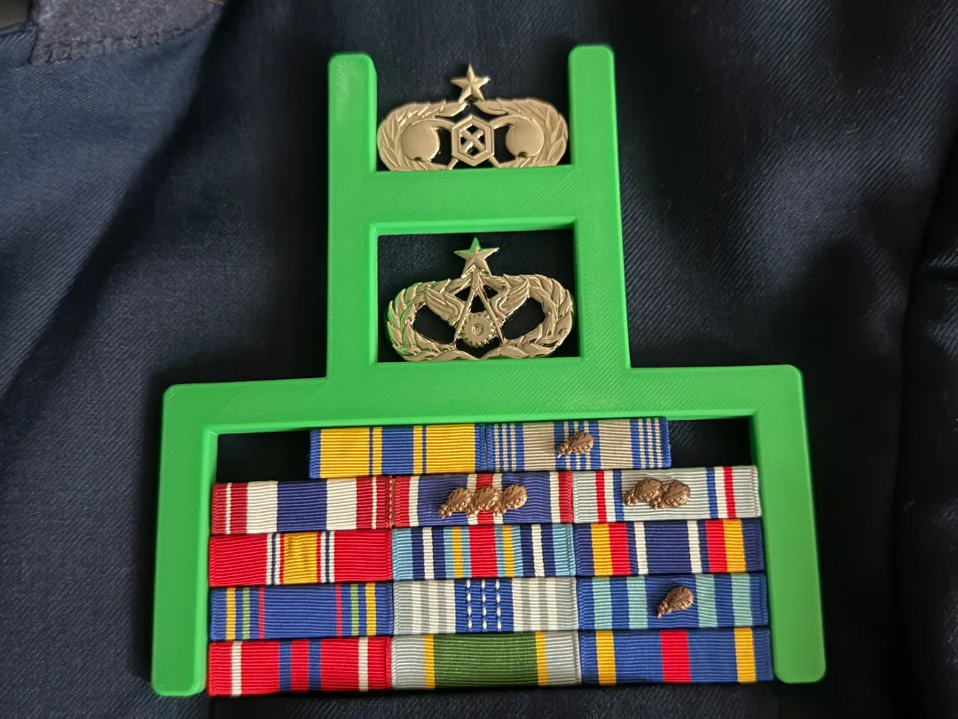military ribbon rack spacer - Free 3D Print Model - MakerWorld