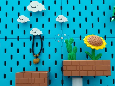 Mario Cloud Hook - IKEA Pegboard