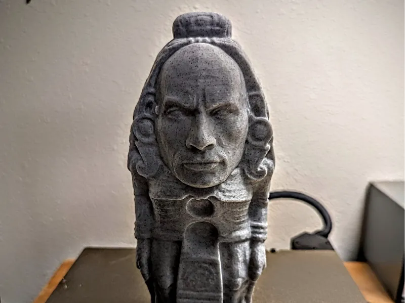 Aztek statue of The Rock