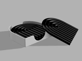 Semicircle coasters