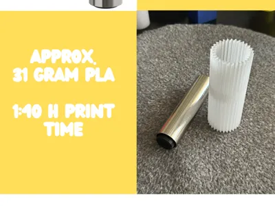 Edgy and easy printable leg cover IKEA Ösarp leg