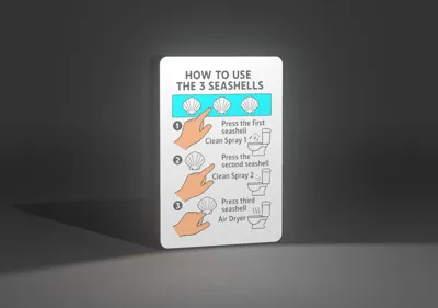 The 3 Seashells Use Panel WC - Demolition Man - Free 3D Print Model ...
