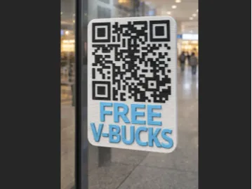 Free V-Bucks QR Code (Rick Roll)