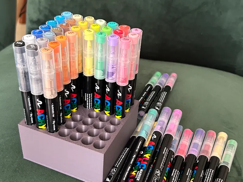 Suporte Caneta Acrylic 48 cores
