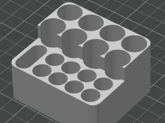Battery Box organizer 8 x AA&AAA (2 wall,%10fill)