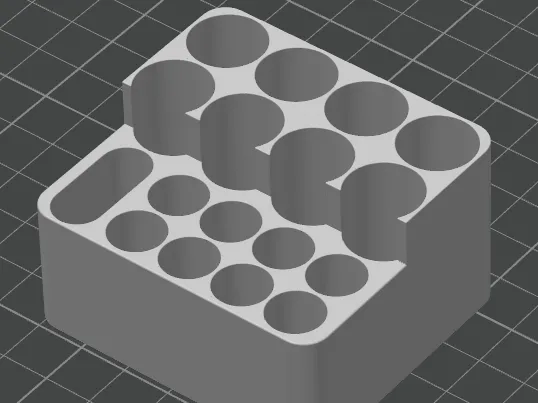 Battery Box organizer 8 x AA&AAA (2 wall,%10fill)