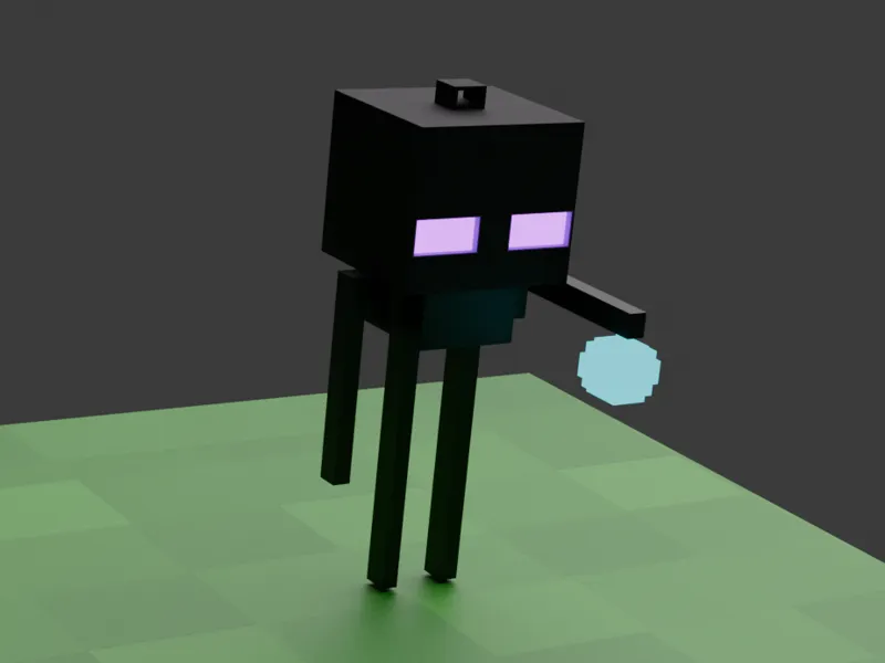 Enderman Keychain