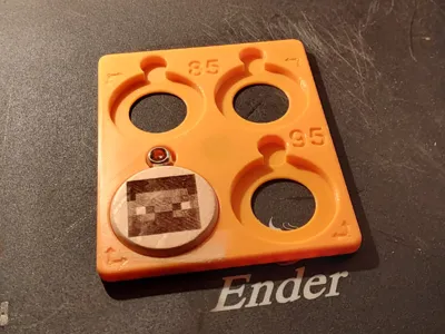 40mm Round Keyring Jig for Laser Engraving