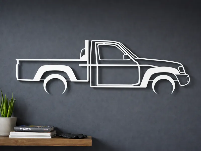 Nissan Y61 Pickup Silhouette Wall Art