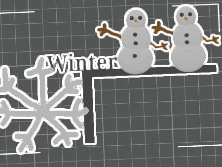 Winter corner for Light switch 