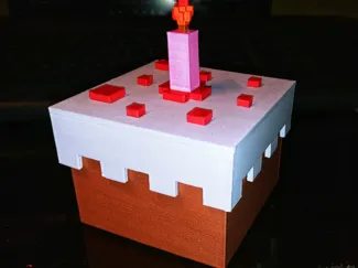 Minecraft Cake Box