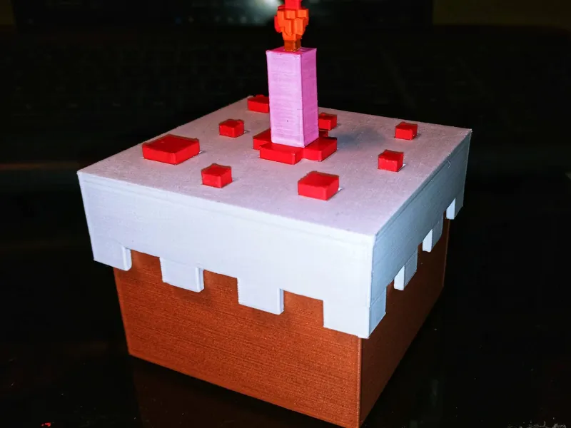 Minecraft Cake Box