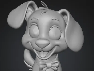 Cute Dog (Made In Blender)