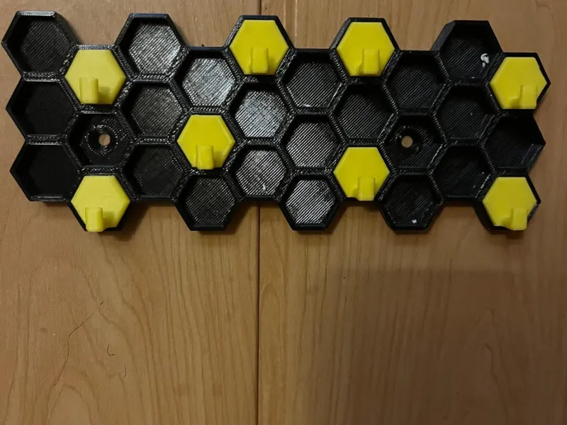 Modular Honeycomb Key Holder