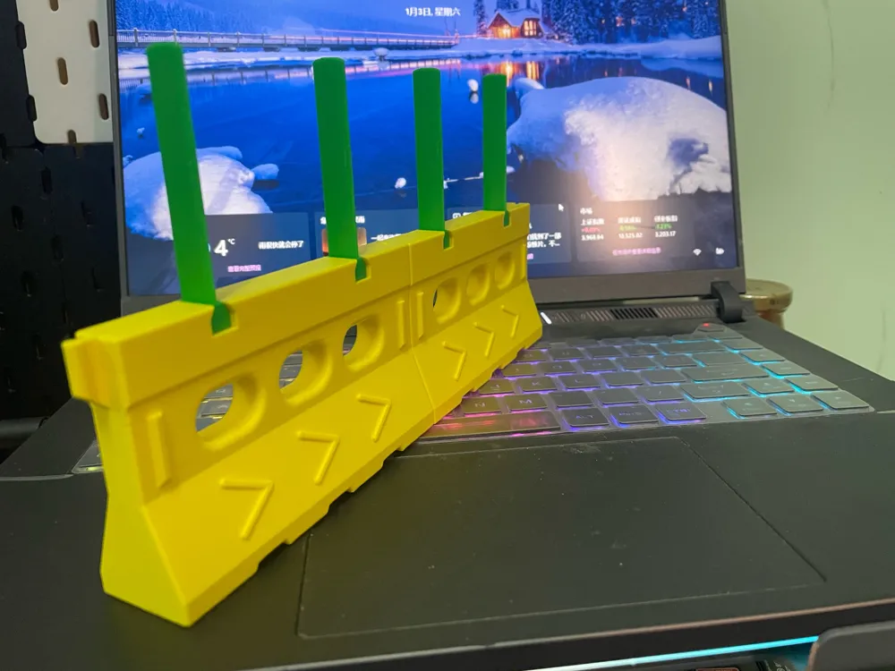 1:4 scale water barrier - Free 3D Print Model - MakerWorld