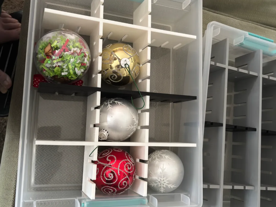 Séparateurs pour boîte à décorations de Noël