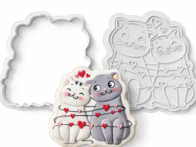 Cats in love cutter