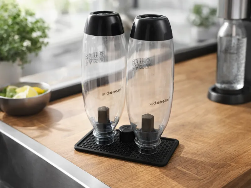 Sodastream Tray for 2 Bottles and caps