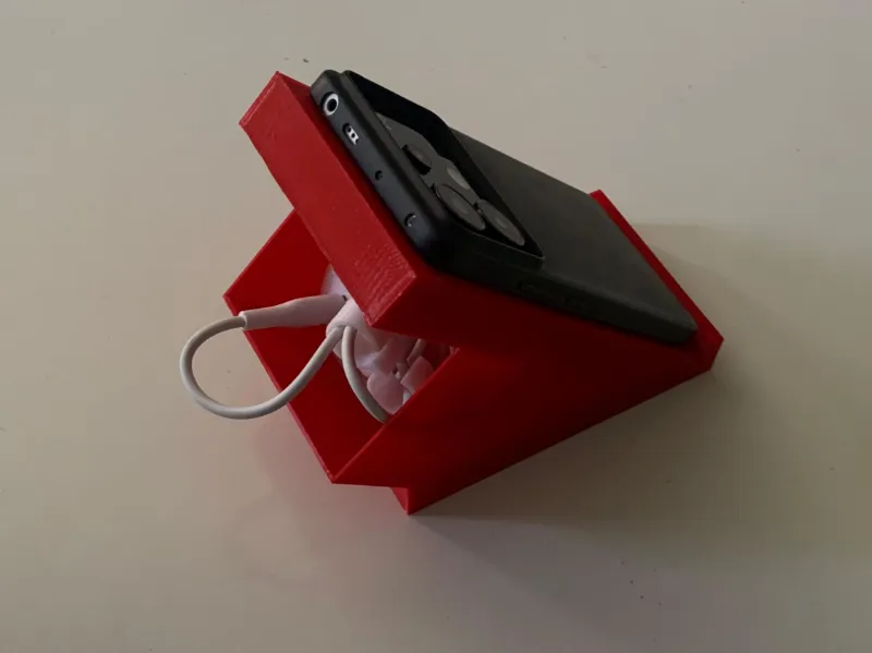 Soporte para celular con caja
