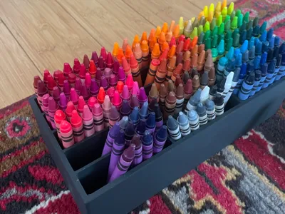 240 Crayon Organizer 16 Crayons x 15 Compartments